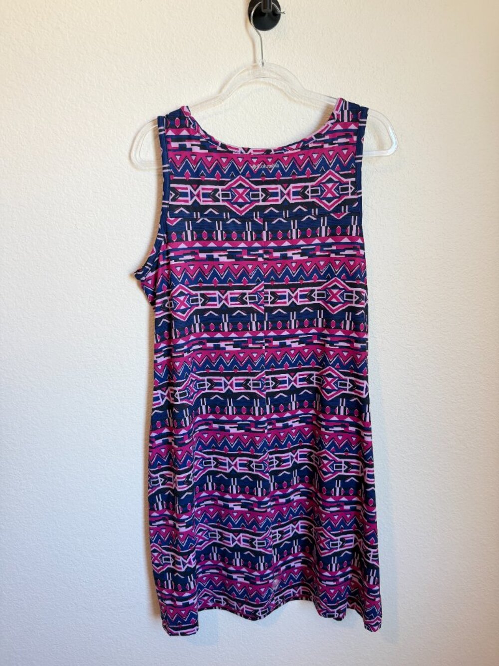 Columbia Chill River Dress XL Purple Pink Geometric Aztec Print - Picture 8 of 8